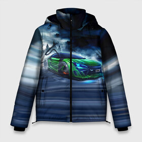 Мужская зимняя куртка 3D с принтом Toyota FT-86 в Екатеринбурге, верх — 100% полиэстер; подкладка — 100% полиэстер; утеплитель — 100% полиэстер | длина ниже бедра, свободный силуэт Оверсайз. Есть воротник-стойка, отстегивающийся капюшон и ветрозащитная планка. 

Боковые карманы с листочкой на кнопках и внутренний карман на молнии. | Тематика изображения на принте: ft 86 | toyota | тоёта | тойота