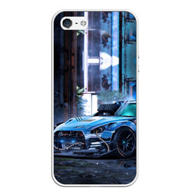 Чехол для iPhone 5/5S матовый с принтом Nissan GTR R35 в Екатеринбурге, Силикон | Область печати: задняя сторона чехла, без боковых панелей | gtr | nismo | nissan | nissan gtr | r35 | гтр | низмо | ниссан