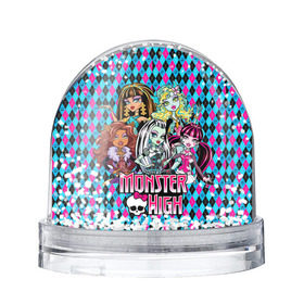 Водяной шар с принтом Monster High в Екатеринбурге, Пластик | Изображение внутри шара печатается на глянцевой фотобумаге с двух сторон | Тематика изображения на принте: монстер хай