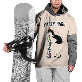 Накидка на куртку 3D с принтом Party hard в Екатеринбурге, 100% полиэстер |  | happy new year | new year | party | вечеринка | конфетти | новый год | с новым годом