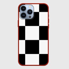 Чехол для iPhone 13 Pro Max с принтом Клетка в Екатеринбурге,  |  | Тематика изображения на принте: белый | черно белый | черный | шахматная