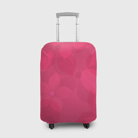 Чехол для чемодана 3D с принтом Pink в Екатеринбурге, 86% полиэфир, 14% спандекс | двустороннее нанесение принта, прорези для ручек и колес | розовый