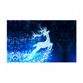 Бумага для упаковки 3D с принтом Новогодний олень в Екатеринбурге, пластик и полированная сталь | круглая форма, металлическое крепление в виде кольца | Тематика изображения на принте: christmas | deer | год | рождество