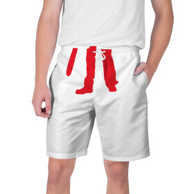 Мужские шорты 3D с принтом Boom Stick в Екатеринбурге,  полиэстер 100% | прямой крой, два кармана без застежек по бокам. Мягкая трикотажная резинка на поясе, внутри которой широкие завязки. Длина чуть выше колен | 