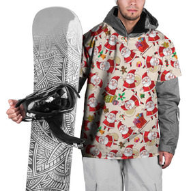 Накидка на куртку 3D с принтом Санта в Екатеринбурге, 100% полиэстер |  | Тематика изображения на принте: 2016 | новый год | популярные | прикольные | санта клаус