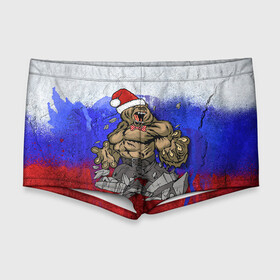 Мужские купальные плавки 3D с принтом Медведь в Екатеринбурге, Полиэстер 85%, Спандекс 15% |  | 2016 | год | медведь | мишка | новогодний | новый | патриот | россия | русский | с новым годом | сила | флаг