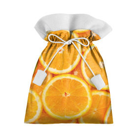 Подарочный 3D мешок с принтом Апельсинчик в Екатеринбурге, 100% полиэстер | Размер: 29*39 см | orange | апельсин | фрукты
