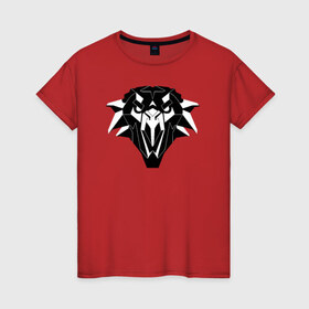 Женская футболка хлопок с принтом Griffin School - The Witcher в Екатеринбурге, 100% хлопок | прямой крой, круглый вырез горловины, длина до линии бедер, слегка спущенное плечо | 