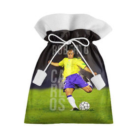 Подарочный 3D мешок с принтом Roberto Carlos в Екатеринбурге, 100% полиэстер | Размер: 29*39 см | Тематика изображения на принте: carlos | football | roberto carlos | дели дайнамос | роберто | роберто карлос | футбол | футболист