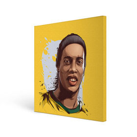 Холст квадратный с принтом Ronaldinho в Екатеринбурге, 100% ПВХ |  | Тематика изображения на принте: football | ronaldinho | роналдиньо | футбол | футболист