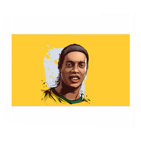 Бумага для упаковки 3D с принтом Ronaldinho в Екатеринбурге, пластик и полированная сталь | круглая форма, металлическое крепление в виде кольца | Тематика изображения на принте: football | ronaldinho | роналдиньо | футбол | футболист