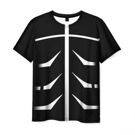 Мужская футболка 3D с принтом Токийский гуль в Екатеринбурге, 100% полиэфир | прямой крой, круглый вырез горловины, длина до линии бедер | anime | kaneki | tokyo ghoul | гуль | канеки | канэки кэн