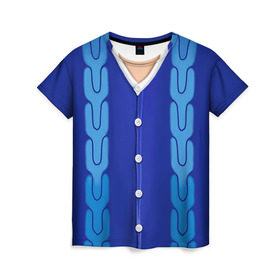 Женская футболка 3D с принтом Токийский Гуль в Екатеринбурге, 100% полиэфир ( синтетическое хлопкоподобное полотно) | прямой крой, круглый вырез горловины, длина до линии бедер | anime | ghoul | tokyo | tokyo ghoul | гуль | канеки | кофта | свитер