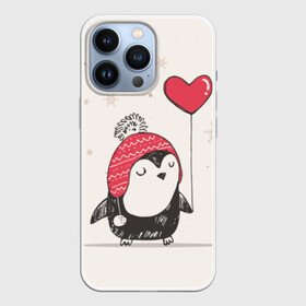 Чехол для iPhone 13 Pro с принтом Пингвин с шариком в Екатеринбурге,  |  | пингвин