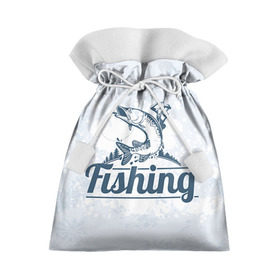 Подарочный 3D мешок с принтом Рыбалка в Екатеринбурге, 100% полиэстер | Размер: 29*39 см | Тематика изображения на принте: fishing | рыба | рыбак | рыбалка | туризм