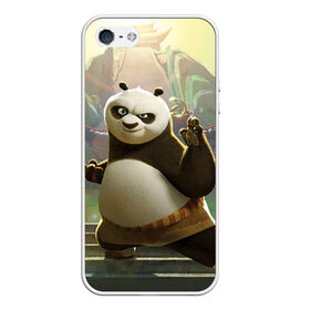 Чехол для iPhone 5/5S матовый с принтом Кунг фу панда в Екатеринбурге, Силикон | Область печати: задняя сторона чехла, без боковых панелей | Тематика изображения на принте: kung fu | kung fu panda | panda | кунг фу | кунг фу панда | кунгфу | панда. кунг фу | по