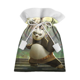Подарочный 3D мешок с принтом Кунг фу панда в Екатеринбурге, 100% полиэстер | Размер: 29*39 см | Тематика изображения на принте: kung fu | kung fu panda | panda | кунг фу | кунг фу панда | кунгфу | панда. кунг фу | по