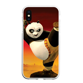 Чехол для iPhone XS Max матовый с принтом Кунг фу панда в Екатеринбурге, Силикон | Область печати: задняя сторона чехла, без боковых панелей | Тематика изображения на принте: kung fu | kung fu panda | panda | кунг фу | кунг фу панда | кунгфу | панда. кунг фу | по