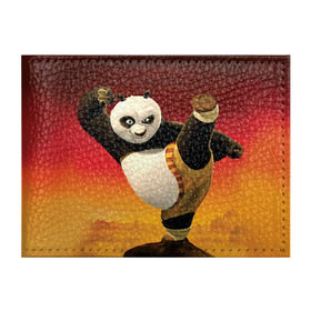 Обложка для студенческого билета с принтом Кунг фу панда в Екатеринбурге, натуральная кожа | Размер: 11*8 см; Печать на всей внешней стороне | Тематика изображения на принте: kung fu | kung fu panda | panda | кунг фу | кунг фу панда | кунгфу | панда. кунг фу | по