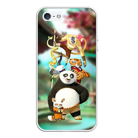 Чехол для iPhone 5/5S матовый с принтом Кунг фу панда в Екатеринбурге, Силикон | Область печати: задняя сторона чехла, без боковых панелей | Тематика изображения на принте: kung fu | kung fu panda | panda | кунг фу | кунг фу панда | кунгфу | панда. кунг фу | по