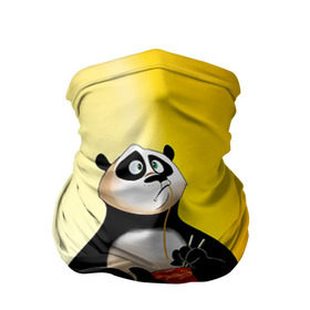 Бандана-труба 3D с принтом Кунг фу панда в Екатеринбурге, 100% полиэстер, ткань с особыми свойствами — Activecool | плотность 150‒180 г/м2; хорошо тянется, но сохраняет форму | Тематика изображения на принте: kung fu | kung fu panda | panda | кунг фу | кунг фу панда | кунгфу | панда. кунг фу | по