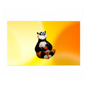 Бумага для упаковки 3D с принтом Кунг фу панда в Екатеринбурге, пластик и полированная сталь | круглая форма, металлическое крепление в виде кольца | Тематика изображения на принте: kung fu | kung fu panda | panda | кунг фу | кунг фу панда | кунгфу | панда. кунг фу | по