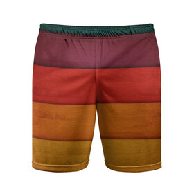 Мужские шорты 3D спортивные с принтом Colored fence в Екатеринбурге,  |  | Тематика изображения на принте: color | полосочки | цвет