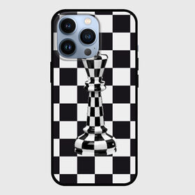 Чехол для iPhone 13 Pro с принтом Ферзь в Екатеринбурге,  |  | клетки | ферзь | шахматная доска | шахматы