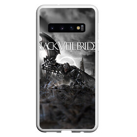 Чехол для Samsung Galaxy S10 с принтом Black Veil Brides в Екатеринбурге, Силикон | Область печати: задняя сторона чехла, без боковых панелей | Тематика изображения на принте: black | brides | bvb | veil | группа | рок