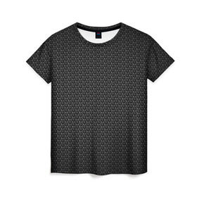 Женская футболка 3D с принтом Metal Texture в Екатеринбурге, 100% полиэфир ( синтетическое хлопкоподобное полотно) | прямой крой, круглый вырез горловины, длина до линии бедер | metal | texture