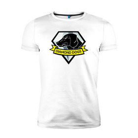 Мужская футболка премиум с принтом Diamond Dogs в Екатеринбурге, 92% хлопок, 8% лайкра | приталенный силуэт, круглый вырез ворота, длина до линии бедра, короткий рукав | Тематика изображения на принте: 