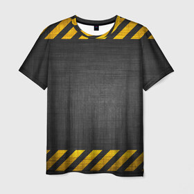 Мужская футболка 3D с принтом Дорожные работы в Екатеринбурге, 100% полиэфир | прямой крой, круглый вырез горловины, длина до линии бедер | 