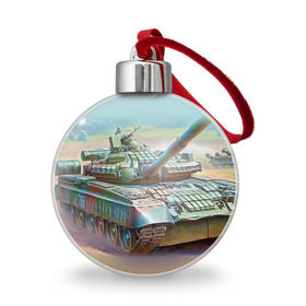 Ёлочный шар с принтом Военная техника в Екатеринбурге, Пластик | Диаметр: 77 мм | tank | танки