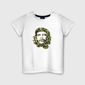 Детская футболка хлопок с принтом Che Guevara camo в Екатеринбурге, 100% хлопок | круглый вырез горловины, полуприлегающий силуэт, длина до линии бедер | 
