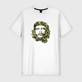 Мужская футболка премиум с принтом Che Guevara camo в Екатеринбурге, 92% хлопок, 8% лайкра | приталенный силуэт, круглый вырез ворота, длина до линии бедра, короткий рукав | 