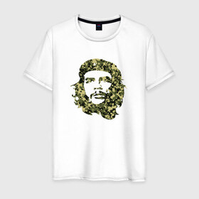 Мужская футболка хлопок с принтом Che Guevara camo в Екатеринбурге, 100% хлопок | прямой крой, круглый вырез горловины, длина до линии бедер, слегка спущенное плечо. | 