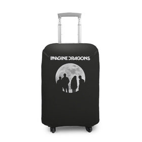 Чехол для чемодана 3D с принтом Imagine dragons в Екатеринбурге, 86% полиэфир, 14% спандекс | двустороннее нанесение принта, прорези для ручек и колес | dragons | imagine | rock | драгонз | имэджн | рок