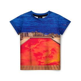 Детская футболка 3D с принтом Red Hot Chili Peppers в Екатеринбурге, 100% гипоаллергенный полиэфир | прямой крой, круглый вырез горловины, длина до линии бедер, чуть спущенное плечо, ткань немного тянется | chili | heavy | hot | metal | peppers | red | rhcp | rock | trash | кидис | метал | рок | хеви | энтони