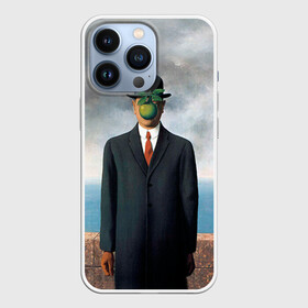 Чехол для iPhone 13 Pro с принтом Сын человеческий в Екатеринбурге,  |  | art | искусство | рене | рене магритт | сын человеческий