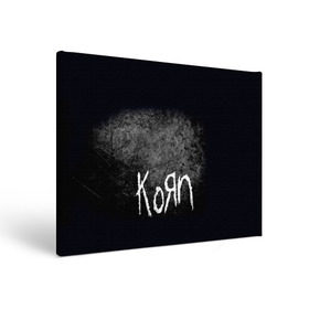 Холст прямоугольный с принтом KoЯn в Екатеринбурге, 100% ПВХ |  | korn | metal | rock | группы | корн | метал | рок