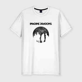 Мужская футболка премиум с принтом Imagine dragons в Екатеринбурге, 92% хлопок, 8% лайкра | приталенный силуэт, круглый вырез ворота, длина до линии бедра, короткий рукав | Тематика изображения на принте: dragons | imagine | rock | драгонз | имэдж | рок