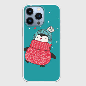 Чехол для iPhone 13 Pro с принтом Пингвинчик в Екатеринбурге,  |  | пингвин