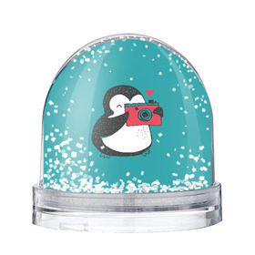 Снежный шар с принтом Пингвин с фотоаппаратом в Екатеринбурге, Пластик | Изображение внутри шара печатается на глянцевой фотобумаге с двух сторон | 14 февраля | влюбленные | девушка | день святого валентина | любовь | пара | парень