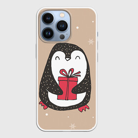 Чехол для iPhone 13 Pro с принтом Пингвин с подарком в Екатеринбурге,  |  | пингвин
