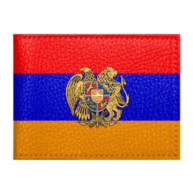 Обложка для студенческого билета с принтом Герб и флаг Армении в Екатеринбурге, натуральная кожа | Размер: 11*8 см; Печать на всей внешней стороне | armenia | армения | герб | флаг