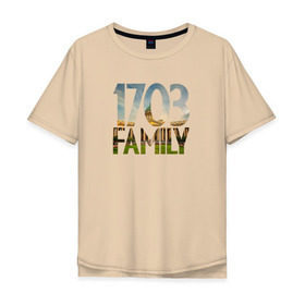 Мужская футболка хлопок Oversize с принтом 1703 family в Екатеринбурге, 100% хлопок | свободный крой, круглый ворот, “спинка” длиннее передней части | петербург | питер | санкт | санкт петербург | спб