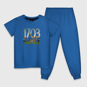 Детская пижама хлопок с принтом 1703 family в Екатеринбурге, 100% хлопок |  брюки и футболка прямого кроя, без карманов, на брюках мягкая резинка на поясе и по низу штанин
 | петербург | питер | санкт | санкт петербург | спб