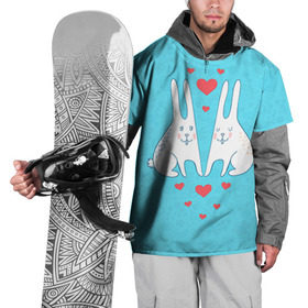 Накидка на куртку 3D с принтом Зай и зая в Екатеринбурге, 100% полиэстер |  | 14 февраля | bear | love | teddy | валентин | влюбленный | зайчик | зая | заяц | любовь | милый | рисунок | сердечко | сердце