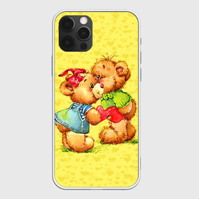 Чехол для iPhone 12 Pro Max с принтом Влюбленные мишки в Екатеринбурге, Силикон |  | 14 февраля | bear | love | teddy | валентин | влюбленный | любовь | милый | мишка | рисунок | сердечко | сердце
