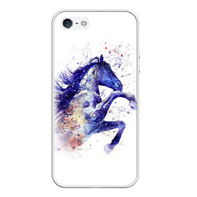 Чехол для iPhone 5/5S матовый с принтом Лошадь Арт 4 в Екатеринбурге, Силикон | Область печати: задняя сторона чехла, без боковых панелей | horse | horseshoe | акварель | головалошади | грива | единорог | жеребец | животные | конь | лошадь | лошадьскрыльями | подкова | природа | рисуноккрасками